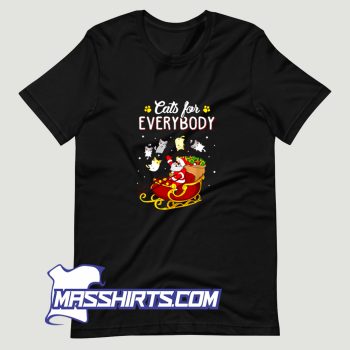 Cats For Everybody Christmas T Shirt Design