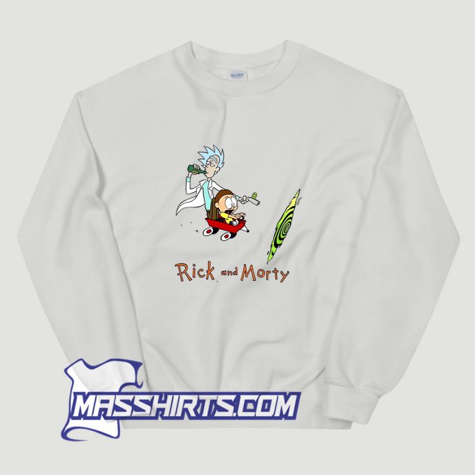 Cheap Rick and Morty Drink And Guns Sweatshirt