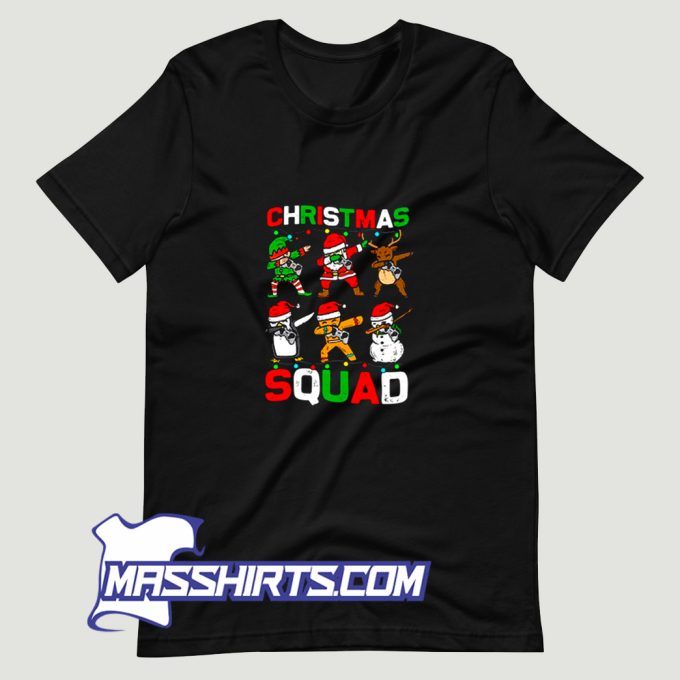 Christmas Squad Santa Dabbing Elf T Shirt Design
