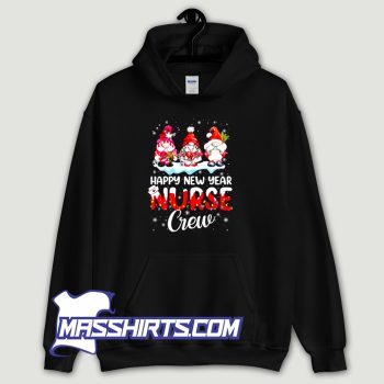 Happy New Year 2023 Winter Gnome Nurse Crew Hoodie Streetwear