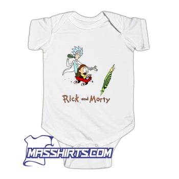 Rick and Morty Drink And Guns Baby Onesie