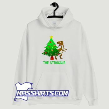 The Struggle Christmas T Rex Hoodie Streetwear