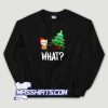 What Cat Pushing Christmas Tree Over Sweatshirt