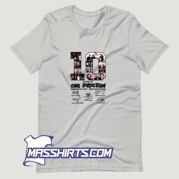 10 Years Of One Direction T Shirt Design