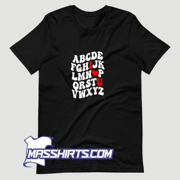 Alphabet Abc Love You T Shirt Design