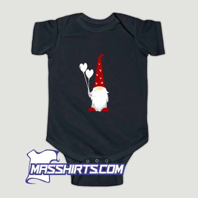 Gnome Statue With A Heart Baby Onesie