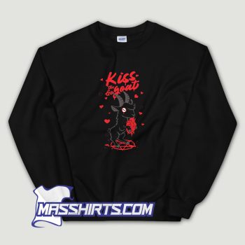 Kiss The Goat Valentine Sweatshirt