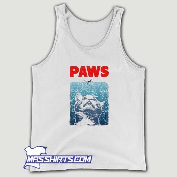 Paws Jaws Parody Tank Top
