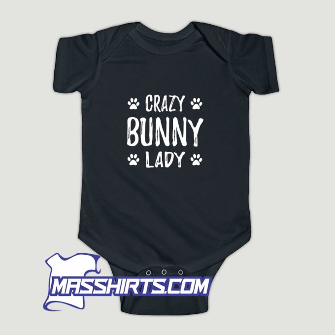 Classic Crazy Bunny Lady Baby Onesie