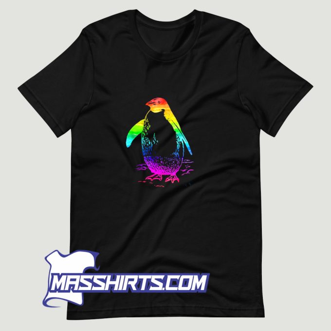 Colorful Penguin T Shirt Design