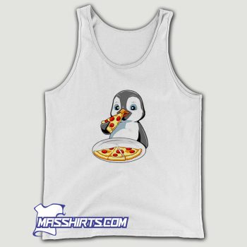 Penguin Eating Pizza Tank Top