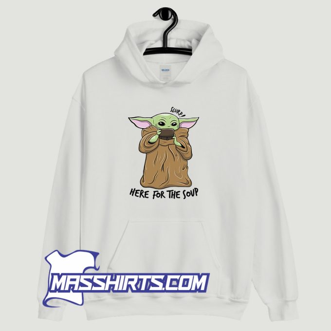 Baby Yoda Dringking Soup Hoodie Streetwear