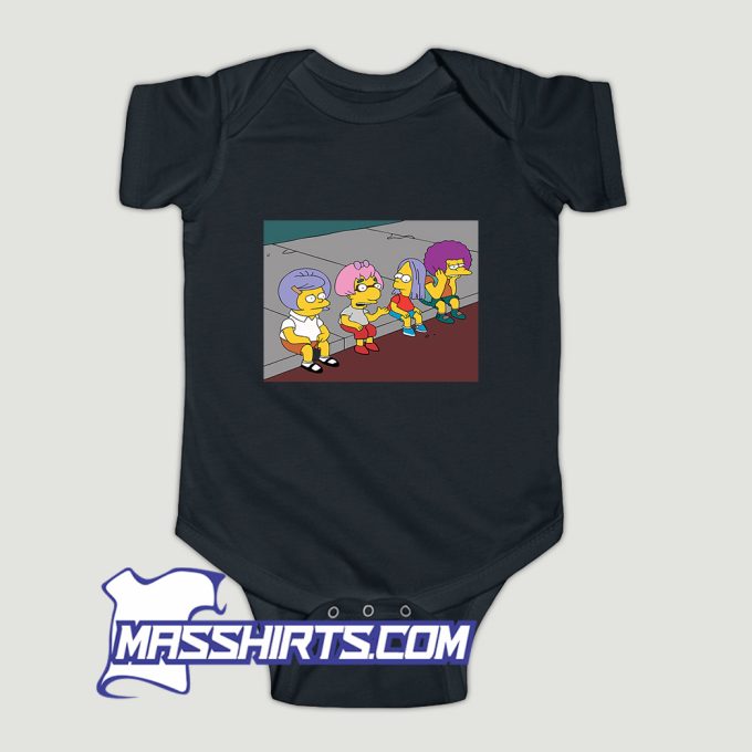 Bart On The Road Baby Onesie