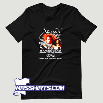Janet Jackson 45Th Anniversary 1976 2021 T Shirt Design