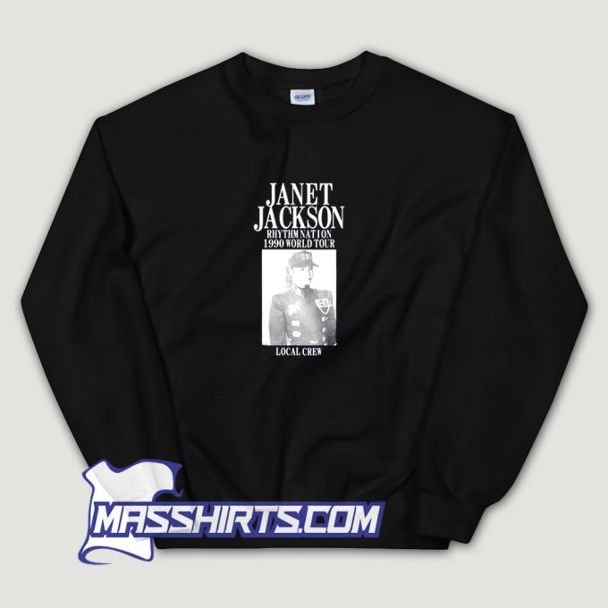 Janet Jackson Rhythm Nation 1990 World Tour Sweatshirt