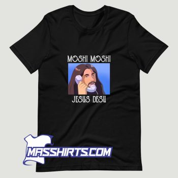 Moshi Moshi Jesus Desu T Shirt Design