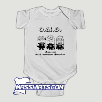 O.M.D Obsessed With Minions Disorder Baby Onesie