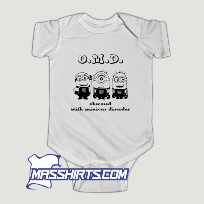 O.M.D Obsessed With Minions Disorder Baby Onesie