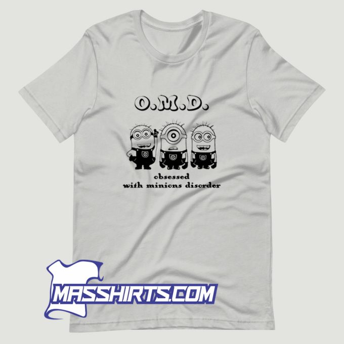 O.M.D Obsessed With Minions Disorder T Shirt Design