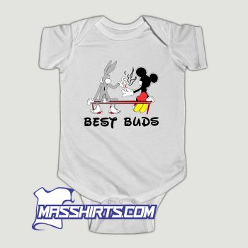 Mickey and Bugs Bunny Best Buds Baby Onesie