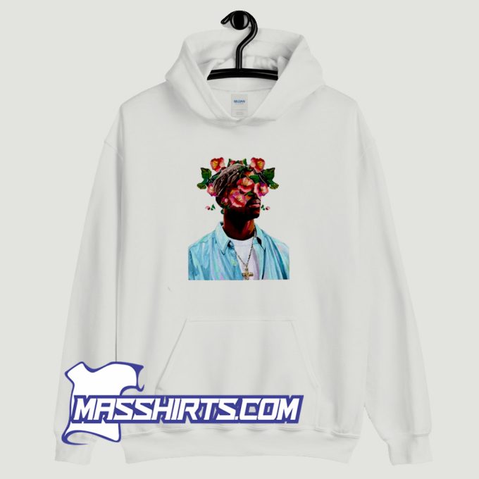 Tupac Shakur Floral Photo Hoodie Streetwear