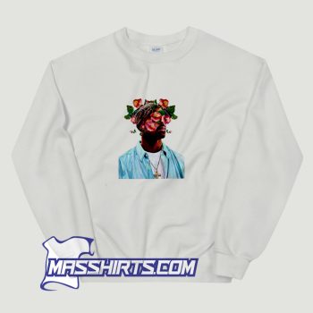 Tupac Shakur Floral Photo Sweatshirt