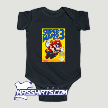 3 Flying Raccoon Mario Poster Baby Onesie