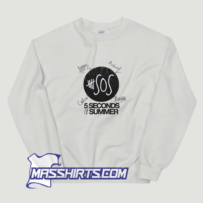 Cheap 5SOS Logo And Signature Sweatshirt
