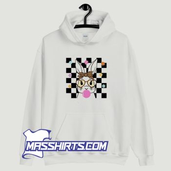 Easter Daisy Cute Bunny Leopard Hoodie Streetwear
