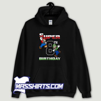 Mario & Luigi Super 8Th Birthday Hoodie Streetwear