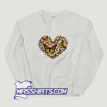 Monarch Butterfly Heart Sweatshirt