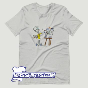Squidward Paintings In His House T Shirt Design