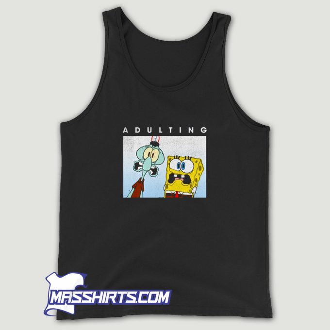 Squidward Scared Of Adulting Tank Top