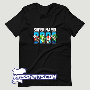Super Mario Bros Characters T Shirt Design