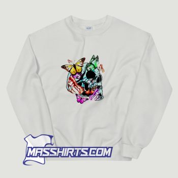 Vintage Colorful Butterfly Insect Sweatshirt