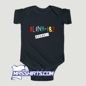 Blink 182 Rulez Colorful Baby Onesie