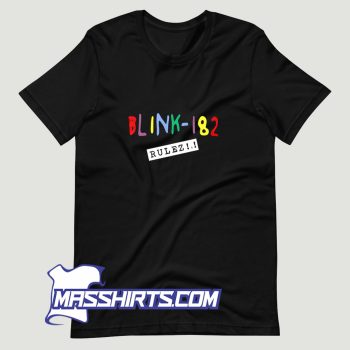 Blink 182 Rulez Colorful T Shirt Design