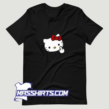 Kitty Middle Finger T Shirt Design
