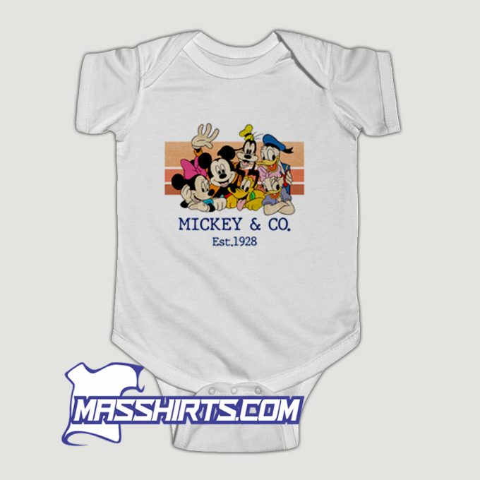 Mickey And Co Est 1928 Disneyworld Baby Onesie