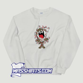 Looney Tunes Christmas Taz Lights Sweatshirt