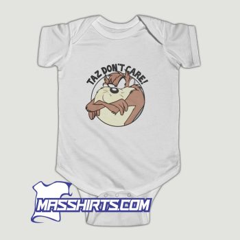 Cheap Looney Tunes Taz Dont Care Baby Onesie