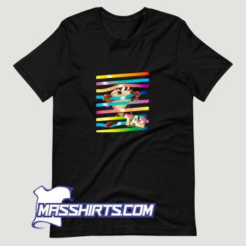 Looney Tunes Taz Stripes T Shirt Design