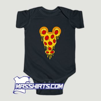 Mickey Face Pizza Baby Onesie