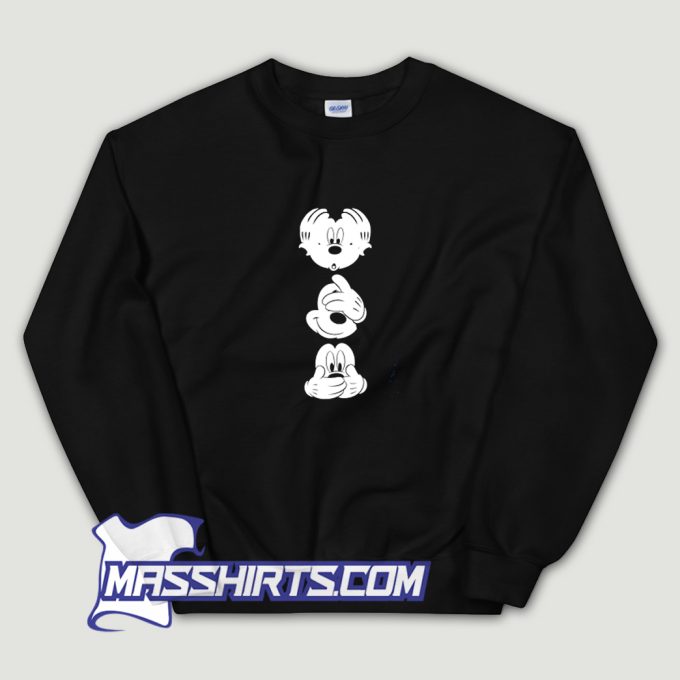 Mickey Mouse Three Faces Sweatshirt