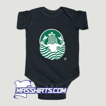 The Back Side Of The Starbucks Logo Baby Onesie