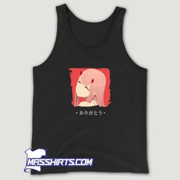Zero Two from Darling in The Franxx Arigatou Tank Top